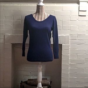 Banana Republic Extra Fine Merino Sweater Blue